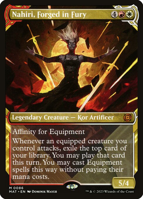 Nahiri, Forged in Fury (Showcase) - March of the Machine: The Aftermath - M - 86