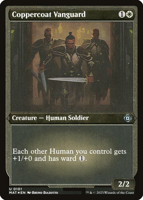 Coppercoat Vanguard (Foil Etched) - March of the Machine: The Aftermath - U - 101