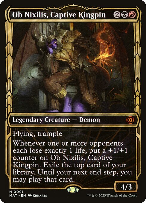 Ob Nixilis, Captive Kingpin (Showcase) - March of the Machine: The Aftermath - M - 91