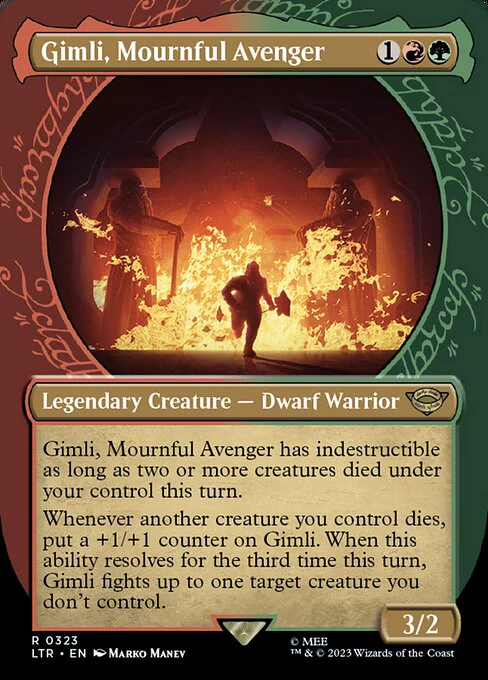 Gimli, Mournful Avenger (Showcase) - Universes Beyond: The Lord of the Rings: Tales of Middle-earth - R - 323
