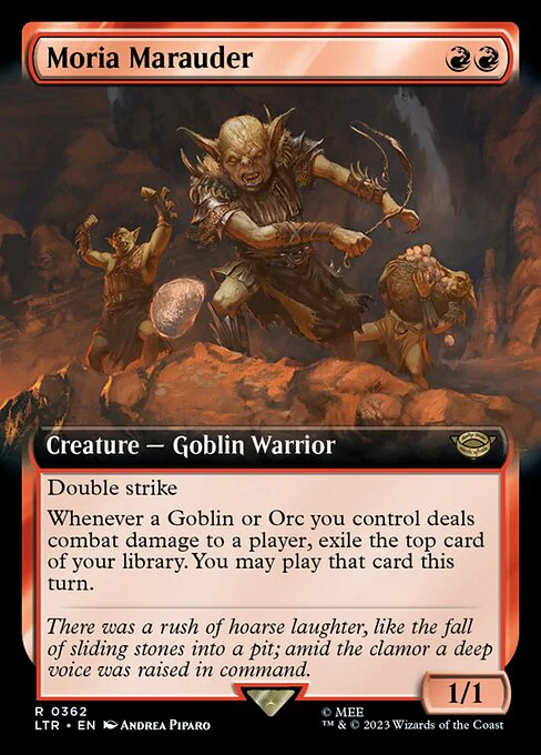 Moria Marauder (Extended Art) - Universes Beyond: The Lord of the Rings: Tales of Middle-earth - R - 362