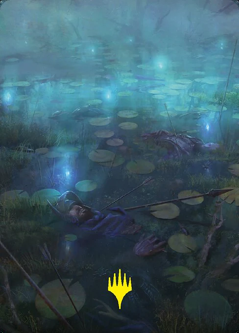 The Dead Marshes - Urborg, Tomb of Yawgmoth (Surge Foil) - Commander: The Lord of the Rings: Tales of Middle-earth - M - 405