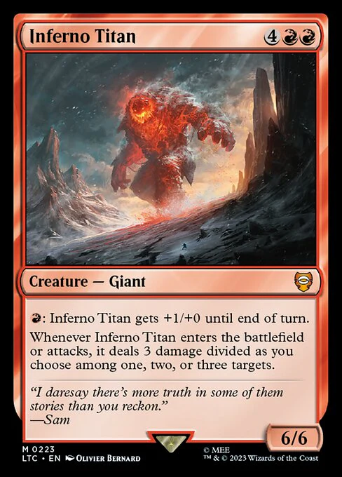 Inferno Titan - Commander: The Lord of the Rings: Tales of Middle-earth - M - 223