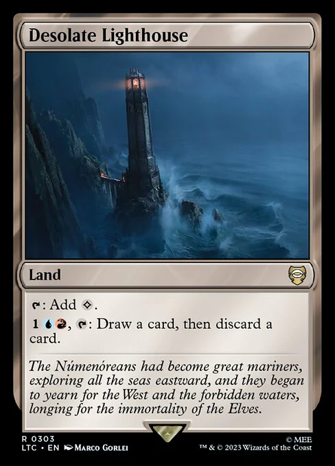 Desolate Lighthouse - Commander: The Lord of the Rings: Tales of Middle-earth - R - 303