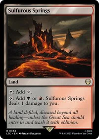 Sulfurous Springs - Commander: The Lord of the Rings: Tales of Middle-earth - R - 334
