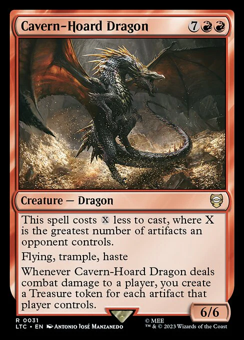 Cavern-Hoard Dragon - Commander: The Lord of the Rings: Tales of Middle-earth - R - 31