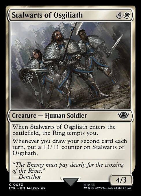 Stalwarts of Osgiliath - Universes Beyond: The Lord of the Rings: Tales of Middle-earth - C - 33