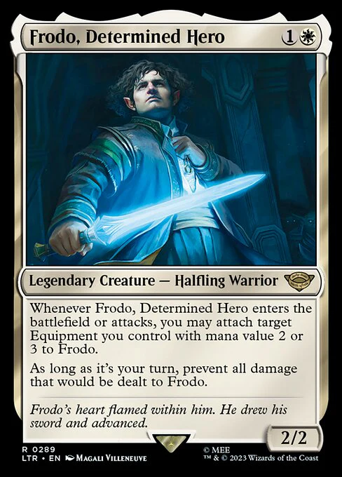Frodo, Determined Hero - Universes Beyond: The Lord of the Rings: Tales of Middle-earth - R - 289