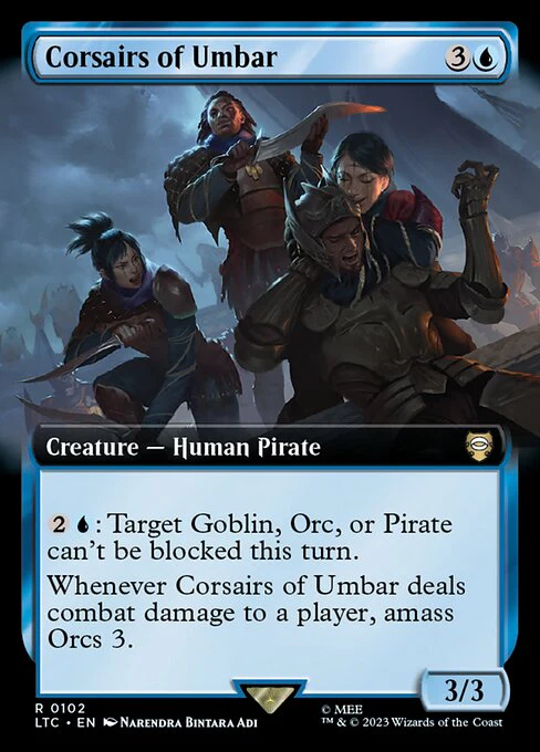 Corsairs of Umbar (Extended Art) - Commander: The Lord of the Rings: Tales of Middle-earth - R - 102