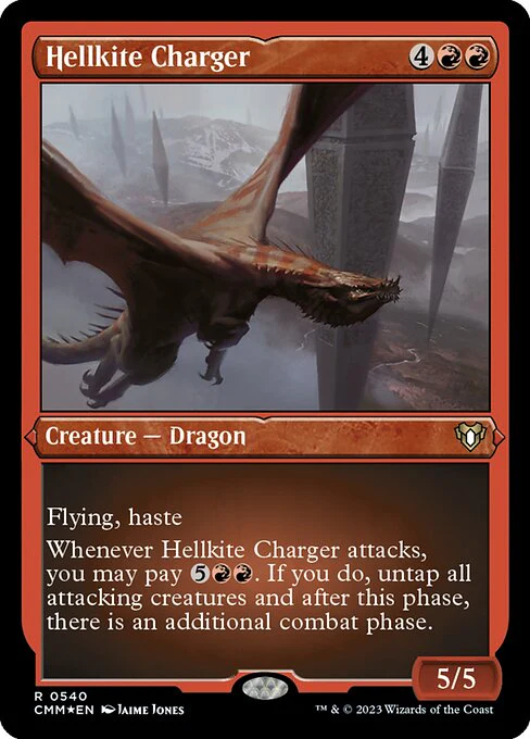 Hellkite Charger (Foil Etched) - Commander Masters - R - 540