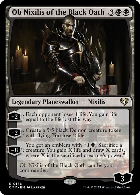Ob Nixilis of the Black Oath - Commander Masters - R - 176