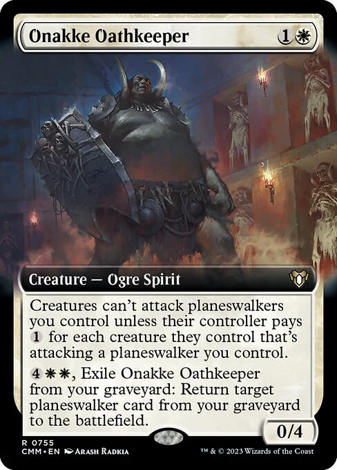 Onakke Oathkeeper (Extended Art) - Commander Masters - R - 755