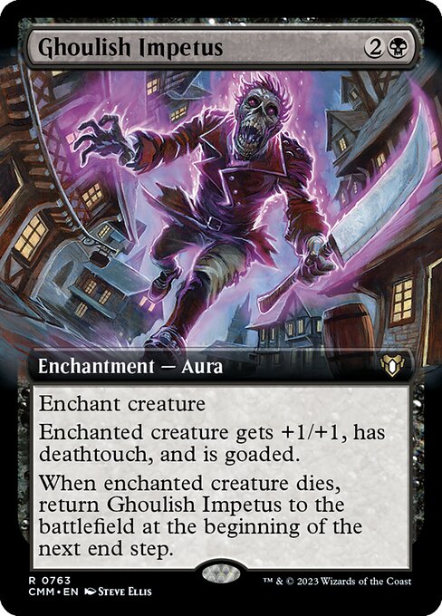 Ghoulish Impetus (Extended Art) - Commander Masters - R - 763