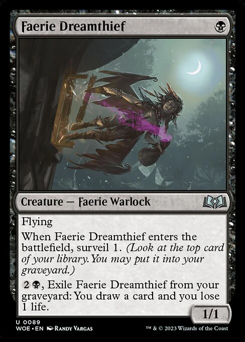 Faerie Dreamthief - Wilds of Eldraine - U - 89