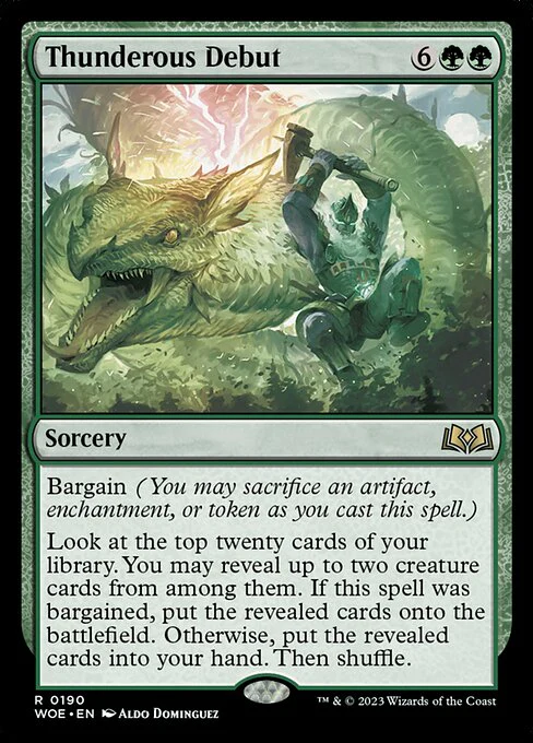 Thunderous Debut - Wilds of Eldraine - R - 190