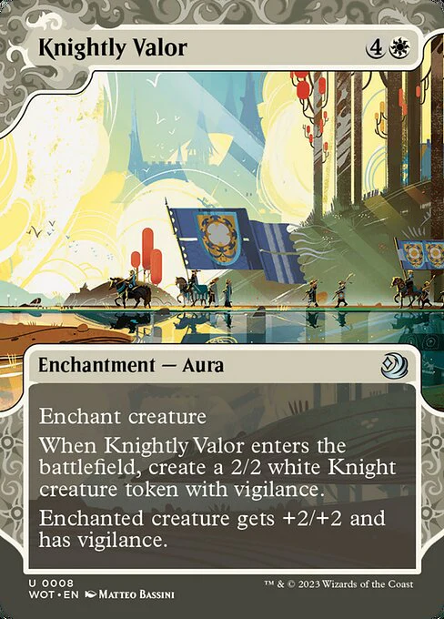 Knightly Valor - Wilds of Eldraine: Enchanting Tales - U - 8