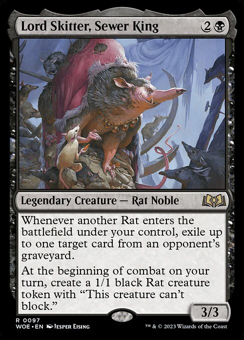 Lord Skitter, Sewer King - Wilds of Eldraine - R - 97
