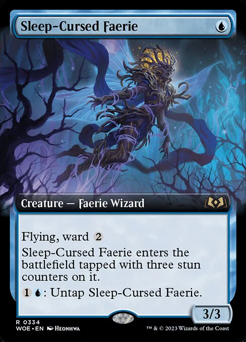 Sleep-Cursed Faerie (Extended Art) - Wilds of Eldraine - R - 334