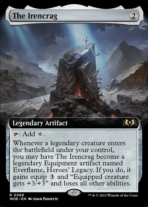 The Irencrag (Extended Art) - Wilds of Eldraine - R - 368