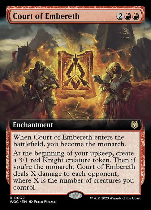 Court of Embereth (Extended Art) - Commander: Wilds of Eldraine - R - 32