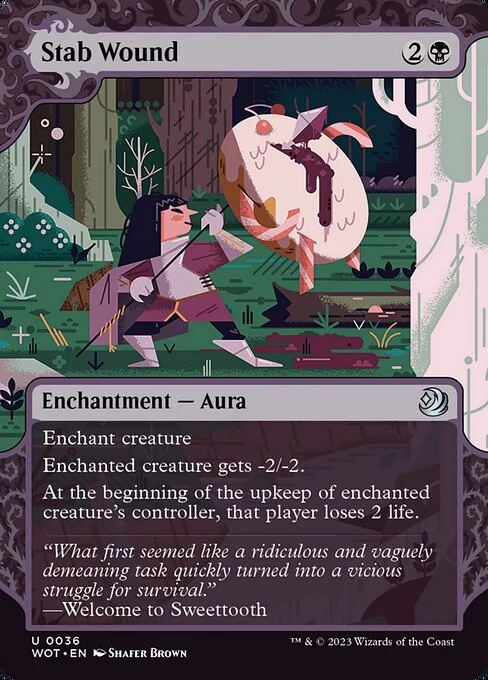 Stab Wound - Wilds of Eldraine: Enchanting Tales - U - 36