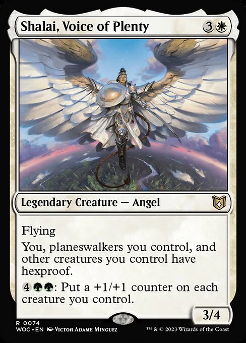 Shalai, Voice of Plenty - Commander: Wilds of Eldraine - R - 74