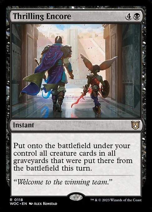 Thrilling Encore - Commander: Wilds of Eldraine - R - 118