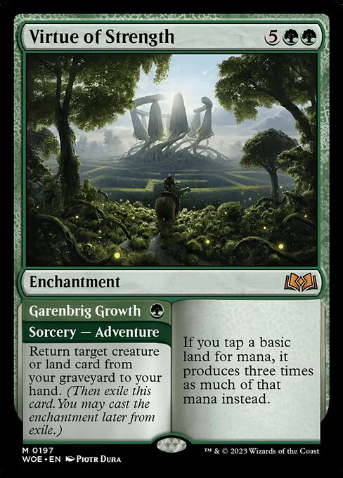 Virtue of Strength - Wilds of Eldraine - M - 197