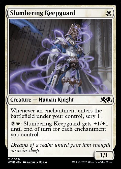 Slumbering Keepguard - Wilds of Eldraine - C - 29