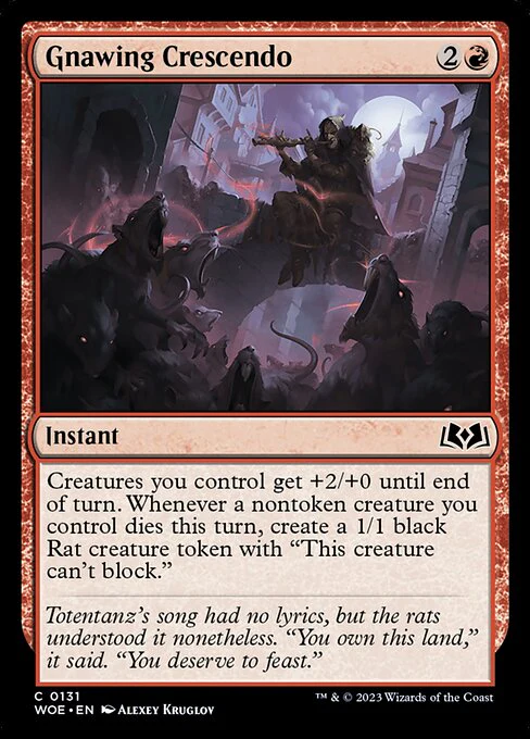 Gnawing Crescendo - Wilds of Eldraine - C - 131