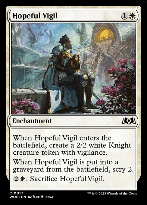 Hopeful Vigil - Wilds of Eldraine - C - 17