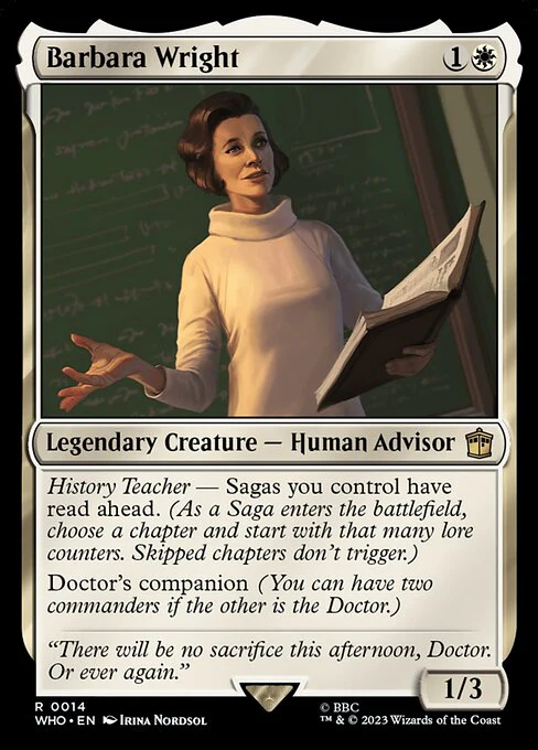 Barbara Wright - Universes Beyond: Doctor Who - R - 14