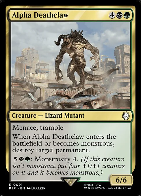 Alpha Deathclaw - Universes Beyond: Fallout - R - 91