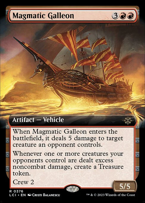 Magmatic Galleon (Extended Art) - The Lost Caverns of Ixalan - R - 376