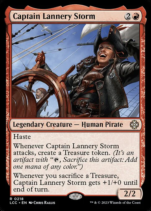 Captain Lannery Storm - Commander: The Lost Caverns of Ixalan - R - 218