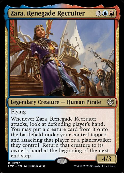 Zara, Renegade Recruiter - Commander: The Lost Caverns of Ixalan - R - 297