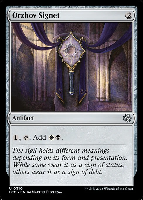 Orzhov Signet - Commander: The Lost Caverns of Ixalan - C - 310