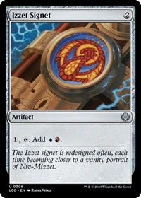Izzet Signet - Commander: The Lost Caverns of Ixalan - C - 306