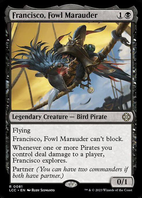 Francisco, Fowl Marauder - Commander: The Lost Caverns of Ixalan - R - 81