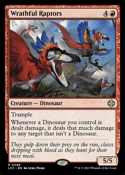 Wrathful Raptors - Commander: The Lost Caverns of Ixalan - R - 88