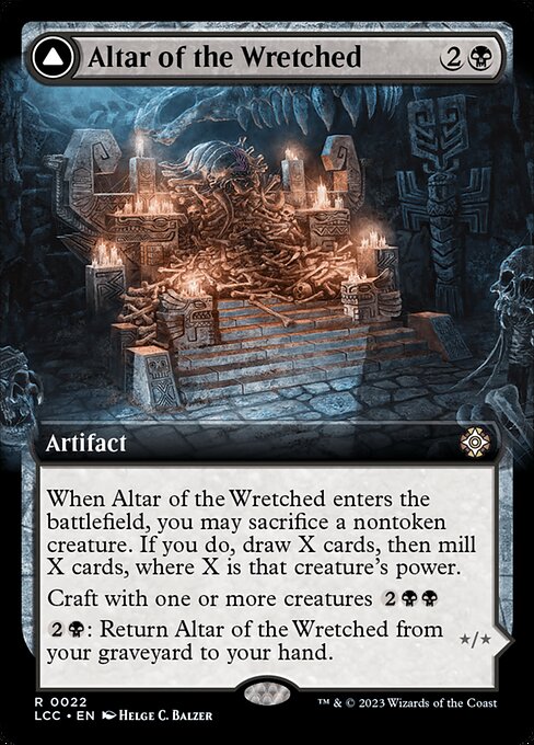 Altar of the Wretched - Commander: The Lost Caverns of Ixalan - R - 10