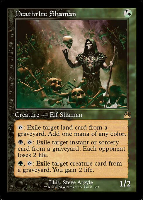 Deathrite Shaman (Retro Frame) - Ravnica Remastered - R - 363