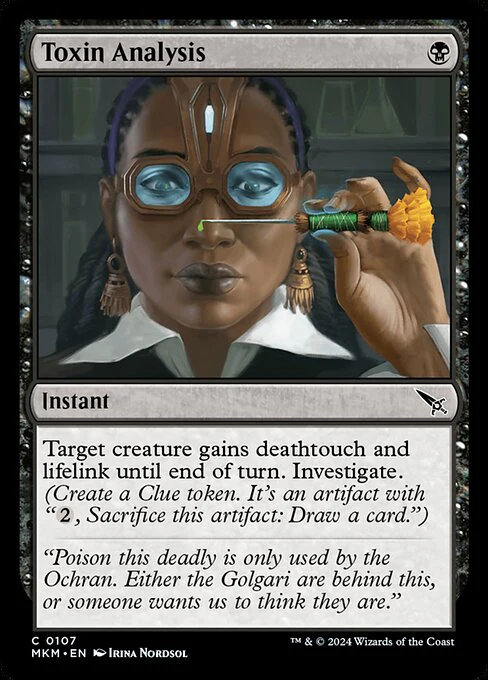 Toxin Analysis - Murders at Karlov Manor - C - 107