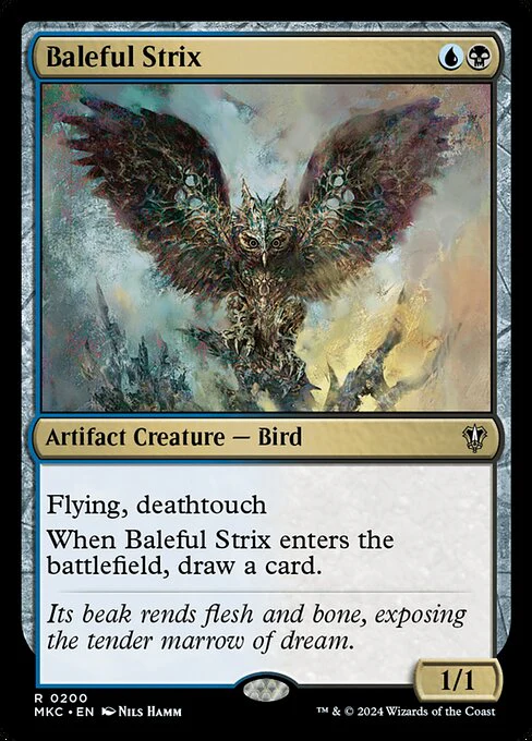 Baleful Strix - Commander: Murders at Karlov Manor - R - 200