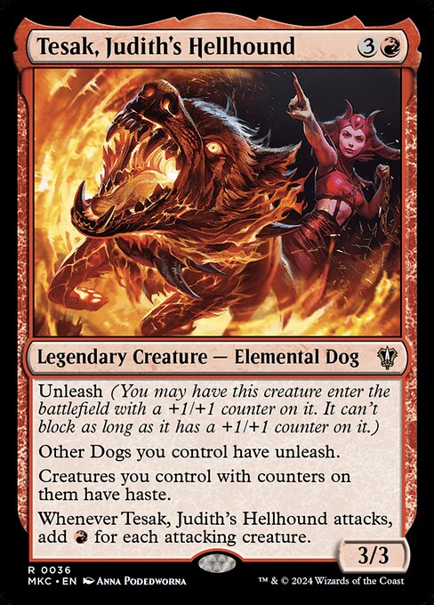 Tesak, Judith's Hellhound - Commander: Murders at Karlov Manor - R - 36