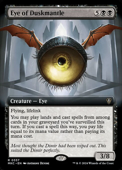 Eye of Duskmantle (Extended Art) - Commander: Murders at Karlov Manor - R - 337