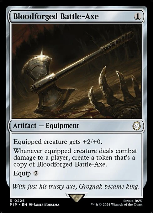 Bloodforged Battle-Axe - Universes Beyond: Fallout - R - 226