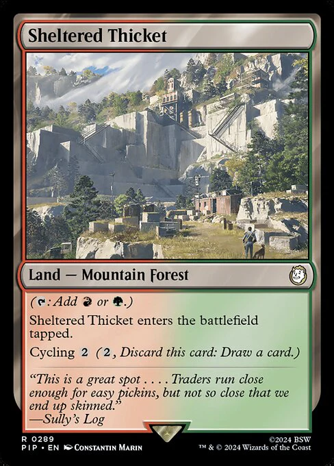 Sheltered Thicket - Universes Beyond: Fallout - R - 289