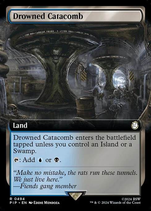 Drowned Catacomb (Extended Art) - Universes Beyond: Fallout - R - 494