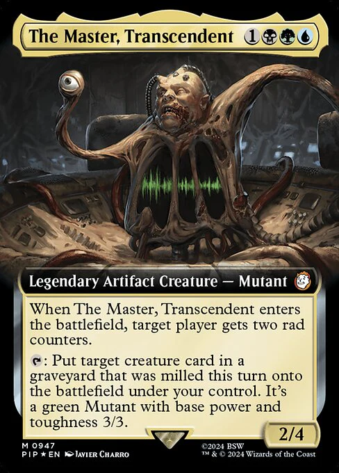 The Master, Transcendent (Extended Art) (Surge Foil) - Universes Beyond: Fallout - M - 947